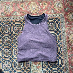Vuori Plyo Tank Heather Smoke Plum Size Small